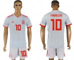 Wholesale Cheap Spain #10 Fabregas Away Soccer Country Jersey