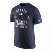 Wholesale Cheap Denver Broncos Nike Super Bowl 50 Bound Local T-Shirt Navy