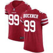 Wholesale Cheap Nike 49ers #99 DeForest Buckner Red Team Color Men's Stitched NFL Vapor Untouchable Elite Jersey