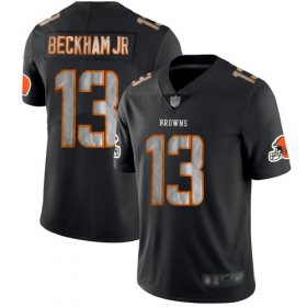 Wholesale Cheap Nike Browns #13 Odell Beckham Jr Black Men\'s Stitched NFL Limited Rush Impact Jersey