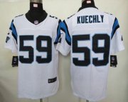 Wholesale Cheap Nike Panthers #59 Luke Kuechly White Men's Stitched NFL Elite Jersey