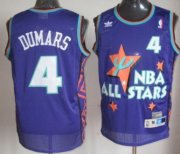 Wholesale Cheap NBA 1995 All-Star #4 Joe Dumars Purple Swingman Throwback Jersey