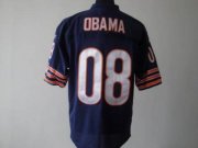 Wholesale Cheap Bears #8 President Obama Blue Stitched NFL Jersey