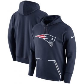 Wholesale Cheap Men\'s New England Patriots Nike Navy Champ Drive Vapor Speed Performance Pullover Hoodie