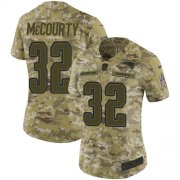 Wholesale Cheap Nike Patriots #32 Devin McCourty Camo Women's Stitched NFL Limited 2018 Salute to Service Jersey