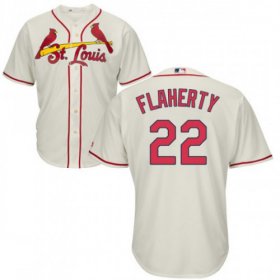 Wholesale Cheap Cardinals #22 Jack Flaherty Cream New Cool Base Stitched Youth MLB Jersey
