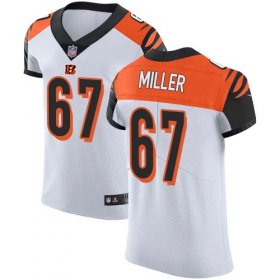 Wholesale Cheap Nike Bengals #67 John Miller White Men\'s Stitched NFL Vapor Untouchable Elite Jersey