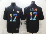 Wholesale Cheap Men's Green Bay Packers #17 Davante Adams Multi-Color Black 2020 NFL Crucial Catch Vapor Untouchable Nike Limited Jersey