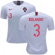 Wholesale Cheap Portugal #3 Rolando Away Soccer Country Jersey