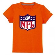 Wholesale Cheap NFL Logo Youth T-Shirt Orange