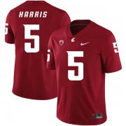 Wholesale Cheap Washington State Cougars 5 Travell Harris Red College Football Jersey