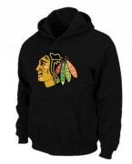 Wholesale Cheap NHL Chicago Blackhawks Big & Tall Logo Pullover Hoodie Black