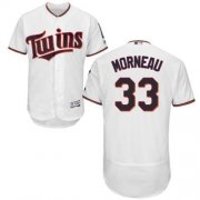 Wholesale Cheap Twins #33 Justin Morneau White Flexbase Authentic Collection Stitched MLB Jersey