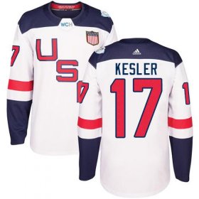 Wholesale Cheap Team USA #17 Ryan Kesler White 2016 World Cup Stitched NHL Jersey