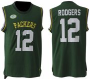 Wholesale Cheap Nike Packers #12 Aaron Rodgers Green Team Color Men's Stitched NFL Limited Tank Top Jersey