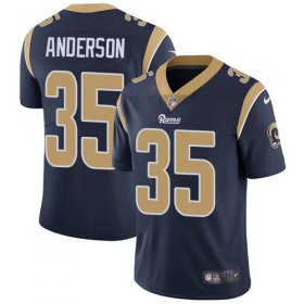 Wholesale Cheap Nike Rams #35 C.J. Anderson Navy Blue Team Color Youth Stitched NFL Vapor Untouchable Limited Jersey