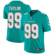 Wholesale Cheap Nike Dolphins #99 Jason Taylor Aqua Green Team Color Men's Stitched NFL Vapor Untouchable Limited Jersey