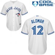 Wholesale Cheap Blue Jays #12 Roberto Alomar White Cool Base Stitched Youth MLB Jersey