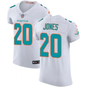 Wholesale Cheap Nike Dolphins #20 Reshad Jones White Men\'s Stitched NFL Vapor Untouchable Elite Jersey