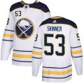 Wholesale Cheap Adidas Sabres #53 Jeff Skinner White Road Authentic Youth Stitched NHL Jersey