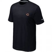 Wholesale Cheap Nike Chicago Bears Chest Embroidered Logo T-Shirt Black