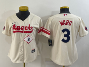 Wholesale Cheap Women's Los Angeles Angels #3 Taylor Ward 2022 Cream City Connect Stitched Baseball Jersey(Run Small)