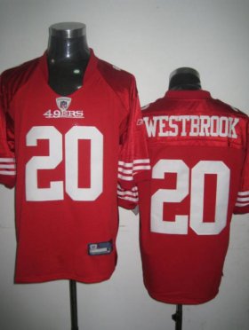 Wholesale Cheap 49ers #20 Brian Westbrook Red Stitched NFL Jersey