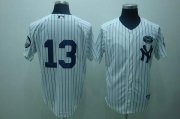 Wholesale Cheap Yankees #13 Alex Rodriguez White GMS The Boss Stitched MLB Jersey