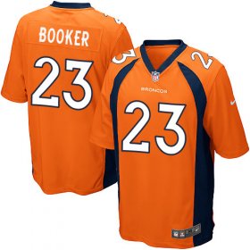 Wholesale Cheap Nike Broncos #23 Devontae Booker Orange Team Color Youth Stitched NFL New Elite Jersey