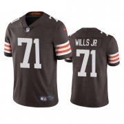 Wholesale Cheap Cleveland Browns #71 Jedrick Wills Men's Nike Brown 2020 NFL Draft Vapor Limited Jersey