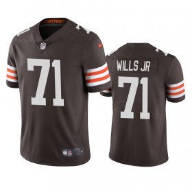 Wholesale Cheap Cleveland Browns #71 Jedrick Wills Men\'s Nike Brown 2020 NFL Draft Vapor Limited Jersey