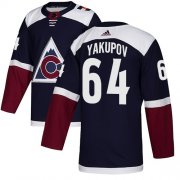 Wholesale Cheap Adidas Avalanche #64 Nail Yakupov Navy Alternate Authentic Stitched NHL Jersey