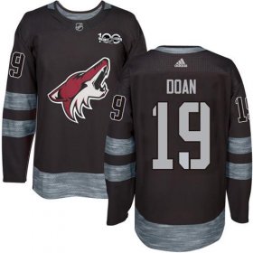 Wholesale Cheap Adidas Coyotes #19 Shane Doan Black 1917-2017 100th Anniversary Stitched NHL Jersey