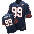 Wholesale Cheap Nike Bears #99 Dan Hampton Navy Blue Throwback Men's Stitched NFL Elite Jersey