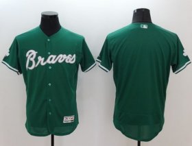 Wholesale Cheap Braves Blank Green Celtic Flexbase Authentic Collection Stitched MLB Jersey