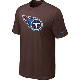 Wholesale Cheap Nike Tennessee Titans Sideline Legend Authentic Logo Dri-FIT NFL T-Shirt Brown