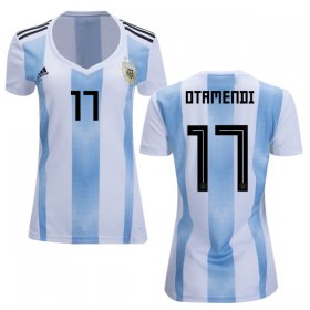 Wholesale Cheap Women\'s Argentina #17 Otamendi Home Soccer Country Jersey