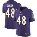 Wholesale Cheap Nike Ravens #48 Patrick Queen Purple Team Color Men's Stitched NFL Vapor Untouchable Limited Jersey