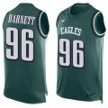 Wholesale Cheap Nike Eagles #96 Derek Barnett Midnight Green Team Color Men's Stitched NFL Limited Tank Top Jersey