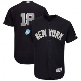Wholesale Cheap Yankees #18 Didi Gregorius Navy Alternate 2019 Spring Training Flex Base Stitched MLB Jersey