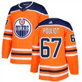 Wholesale Cheap Adidas Oilers #67 Benoit Pouliot Orange Home Authentic Stitched NHL Jersey