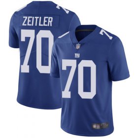 Wholesale Cheap Nike Giants #70 Kevin Zeitler Royal Blue Team Color Men\'s Stitched NFL Vapor Untouchable Limited Jersey