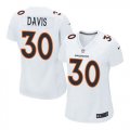 Wholesale Cheap Nike Broncos #30 Terrell Davis White Women's Stitched NFL Game Event Jersey