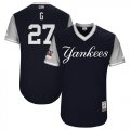 Wholesale Cheap Yankees #27 Giancarlo Stanton Navy 