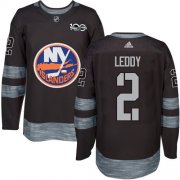 Wholesale Cheap Adidas Islanders #2 Nick Leddy Black 1917-2017 100th Anniversary Stitched NHL Jersey