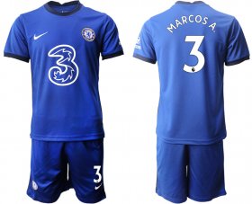 Wholesale Cheap Men 2020-2021 club Chelsea home 3 blue Soccer Jerseys