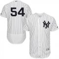 Wholesale Cheap Yankees #54 Aroldis Chapman White Strip Flexbase Authentic Collection Stitched MLB Jersey