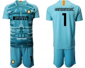 Wholesale Cheap 2020-21 Inter Milan 1 HANDANOVIC Blue Goalkeeper Soccer Jersey