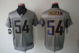 Wholesale Cheap Nike Chargers #54 Melvin Ingram Grey Shadow Men\'s Stitched NFL Elite Jersey