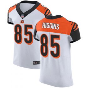 Wholesale Cheap Nike Bengals #85 Tee Higgins White Men\'s Stitched NFL New Elite Jersey